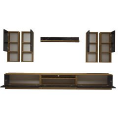 Decoraktiv Trendstyle 8DA Mdf Tv Ünitesi Tv Sehpası Pera - Siyah Mermer