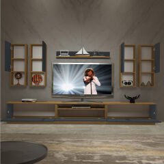 Decoraktiv Trendstyle 8DA Mdf Tv Ünitesi Tv Sehpası Pera - Antrasit