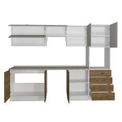 Decoraktiv Elite 280YQ Ankastre Boy Dolaplı MDF Hazır Mutfak Dolabı Pera - Kumtaşı