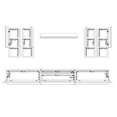Decoraktiv Trendstyle 8DA Mdf Tv Ünitesi Tv Sehpası Ceviz - Siyah