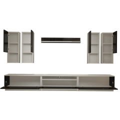 Decoraktiv Trendstyle 8DAS Mdf Tv Ünitesi Tv Sehpası Beyaz - Siyah