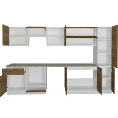 Decoraktiv Elite 325Y Ankastre Fırın Modüllü MDF Hazır Mutfak Dolabı Pera