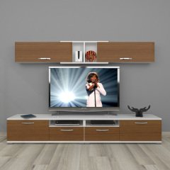 Decoraktiv Eko 5220 Mdf Tv Ünitesi Tv Sehpası Beyaz - Ceviz