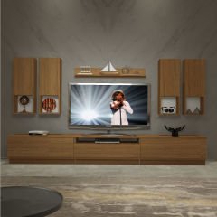 Decoraktiv Trendstyle 8DAS Mdf Tv Ünitesi Tv Sehpası Ceviz