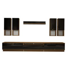 Decoraktiv Trendstyle 8DAS Mdf Tv Ünitesi Tv Sehpası Ceviz - Siyah