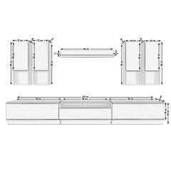 Decoraktiv Trendstyle 8DAS Mdf Tv Ünitesi Tv Sehpası Ceviz - Siyah