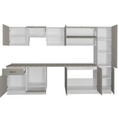 Decoraktiv Elite 325Y Ankastre Fırın Modüllü MDF Hazır Mutfak Dolabı Kumtaşı