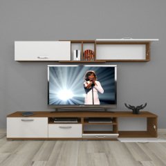 Decoraktiv Eko 5220 Mdf Tv Ünitesi Tv Sehpası Ceviz - Beyaz