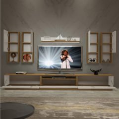 Decoraktiv Trendstyle 8DAS Mdf Tv Ünitesi Tv Sehpası Pera - Beyaz