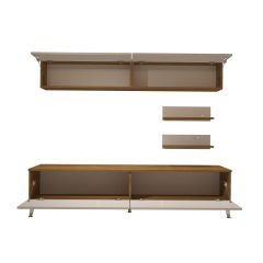 Decoraktiv Eko 5 Mdf Std Gold Tv Ünitesi Tv Sehpası Pera - Beyaz