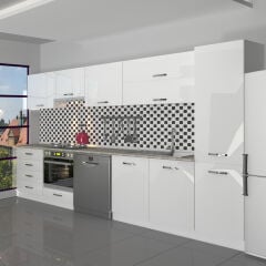 Decoraktiv Elite 325YQ Ankastre Fırın Modüllü MDF Hazır Mutfak Dolabı