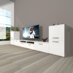 Decoraktiv Eko 9220 Slm Tv Ünitesi Tv Sehpası Parlak Beyaz