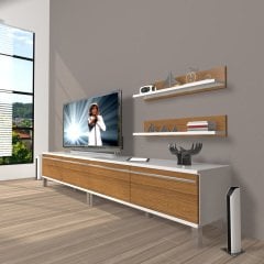 Decoraktiv Eko 220t Mdf Krom Ayaklı Tv Ünitesi Tv Sehpası