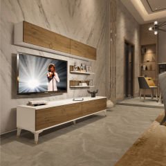 Decoraktiv Eko 5 Mdf Std Gold Tv Ünitesi Tv Sehpası Beyaz - Pera