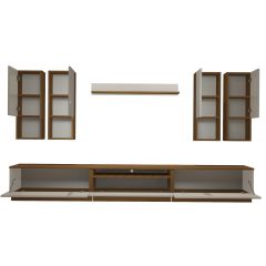 Decoraktiv Trendstyle 8DA Slm Tv Ünitesi Tv Sehpası Ceviz - Beyaz