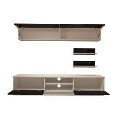Decoraktiv Eko 5B Mdf Dvd Tv Ünitesi Tv Sehpası Beyaz - Siyah