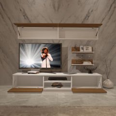 Decoraktiv Eko 5B Mdf Dvd Tv Ünitesi Tv Sehpası Beyaz - Ceviz