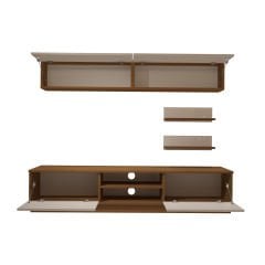 Decoraktiv Eko 5B Mdf Dvd Tv Ünitesi Tv Sehpası Ceviz - Beyaz