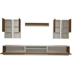 Decoraktiv Trendstyle 8DAS Slm Tv Ünitesi Tv Sehpası Beyaz - Ceviz