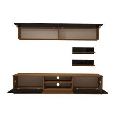 Decoraktiv Eko 5B Mdf Dvd Tv Ünitesi Tv Sehpası Ceviz - Siyah