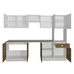 Decoraktiv Elite 280 Ankastre Boy Dolaplı MDF Hazır Mutfak Dolabı Pera - Beyaz