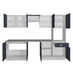 Decoraktiv Elite 280 Ankastre Boy Dolaplı MDF Hazır Mutfak Dolabı Antrasit