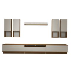 Decoraktiv Trendstyle 8DAS Slm Tv Ünitesi Tv Sehpası Ceviz - Beyaz