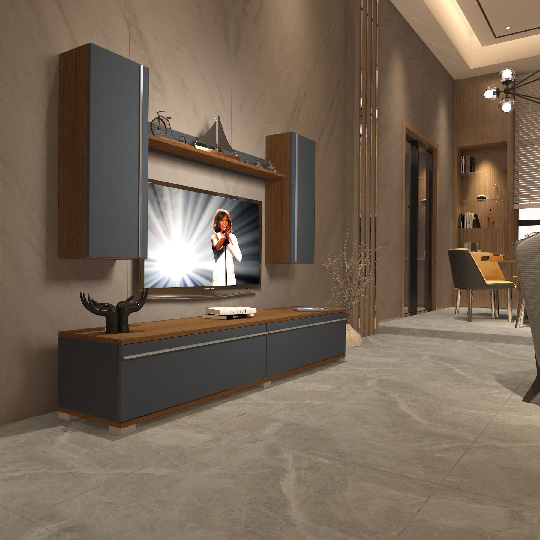 Decoraktiv Eko 7 Mdf Std Tv Ünitesi Tv Sehpası