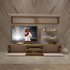 Decoraktiv Eko 5B Mdf Dvd Tv Ünitesi Tv Sehpası Pera - Beyaz