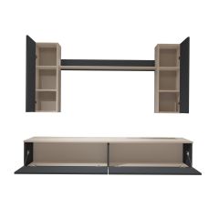 Decoraktiv Eko 7 Mdf Std Tv Ünitesi Tv Sehpası Beyaz - Antrasit