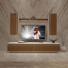 Decoraktiv Eko 7 Mdf Std Tv Ünitesi Tv Sehpası Beyaz - Ceviz
