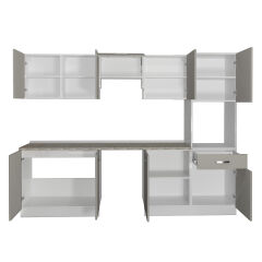 Decoraktiv Elite 280 Ankastre Boy Dolaplı MDF Hazır Mutfak Dolabı Kumtaşı