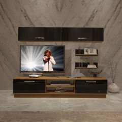 Decoraktiv Eko 5B Mdf Dvd Tv Ünitesi Tv Sehpası Pera - Siyah