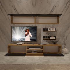 Decoraktiv Eko 5B Mdf Dvd Tv Ünitesi Tv Sehpası Pera - Siyah