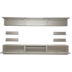 Decoraktiv Trendstyle 8Y Mdf Tv Ünitesi Tv Sehpası Parlak Beyaz