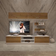 Decoraktiv Eko 5B Mdf Dvd Tv Ünitesi Tv Sehpası Beyaz - Pera