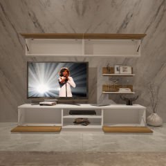 Decoraktiv Eko 5B Mdf Dvd Tv Ünitesi Tv Sehpası Beyaz - Pera