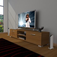 Decoraktiv Eko 140 Slm Dvd Tv Ünitesi Tv Sehpası Ceviz