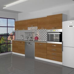 Decoraktiv Elite 280Q Ankastre Boy Dolaplı MDF Hazır Mutfak Dolabı