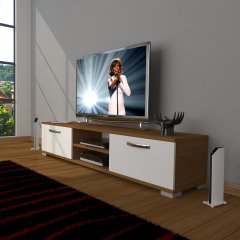 Decoraktiv Eko 140 Slm Dvd Tv Ünitesi Tv Sehpası Ceviz - Beyaz