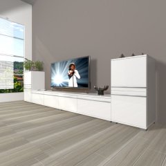 Decoraktiv Eko 9220T Mdf Tv Ünitesi Tv Sehpası Parlak Beyaz