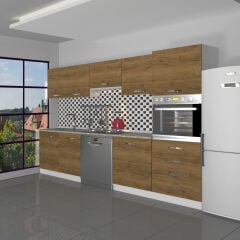Decoraktiv Elite 280Q Ankastre Boy Dolaplı MDF Hazır Mutfak Dolabı Pera
