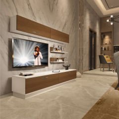 Decoraktiv Eko 5B Slm Std Tv Ünitesi Tv Sehpası Beyaz - Ceviz
