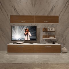 Decoraktiv Eko 5B Slm Std Tv Ünitesi Tv Sehpası Beyaz - Ceviz