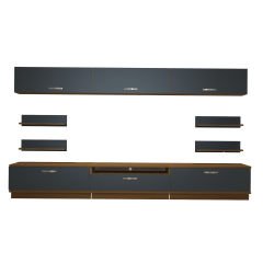 Decoraktiv Trendstyle 8Y Mdf Tv Ünitesi Tv Sehpası Ceviz - Antrasit
