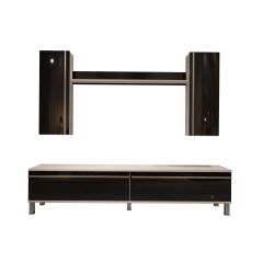 Decoraktiv Eko 7 Mdf Std Krom Ayaklı Tv Ünitesi Tv Sehpası Beyaz - Siyah