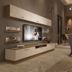 Decoraktiv Trendstyle 8Y Mdf Tv Ünitesi Tv Sehpası Pera - Beyaz