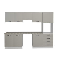 Decoraktiv Elite 280Q Ankastre Boy Dolaplı MDF Hazır Mutfak Dolabı Kumtaşı