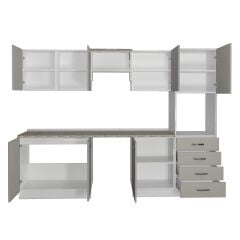Decoraktiv Elite 280Q Ankastre Boy Dolaplı MDF Hazır Mutfak Dolabı Kumtaşı