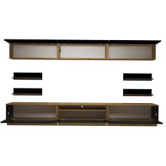 Decoraktiv Trendstyle 8Y Mdf Tv Ünitesi Tv Sehpası Pera - Siyah